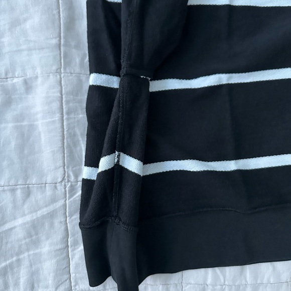 Lululemon- Perfectly oversized cropped sweatshirt - blk/white size 6 - Picture 8 of 9